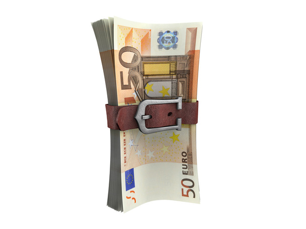 Stapel von Euro-Banknoten - Foto, Bild