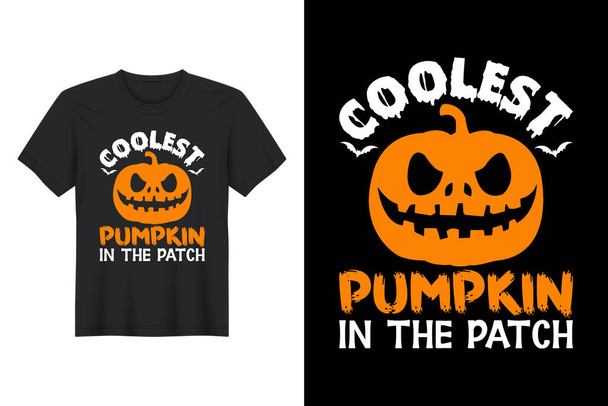 Nejlepší dýně v záplatě, Halloween T Shirt Design - Vektor, obrázek