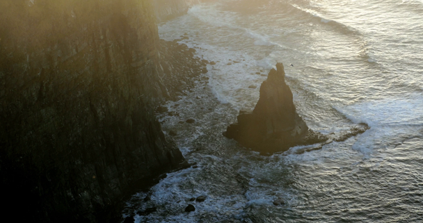 Cliffs of moher στην κομητεία Clare, Ιρλανδία - Πλάνα, βίντεο