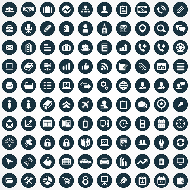 100 company icons - Vector, Image
