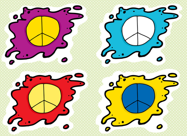 conjunto de símbolos de paz
 - Vetor, Imagem
