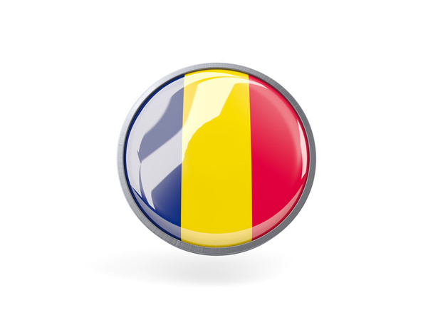 Round icon with flag of chad - Photo, image
