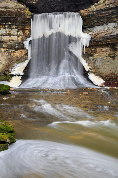 Icy Waterfall - Photo, Image