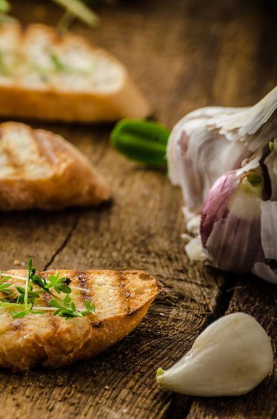 Garlic toast toasted panini - 写真・画像