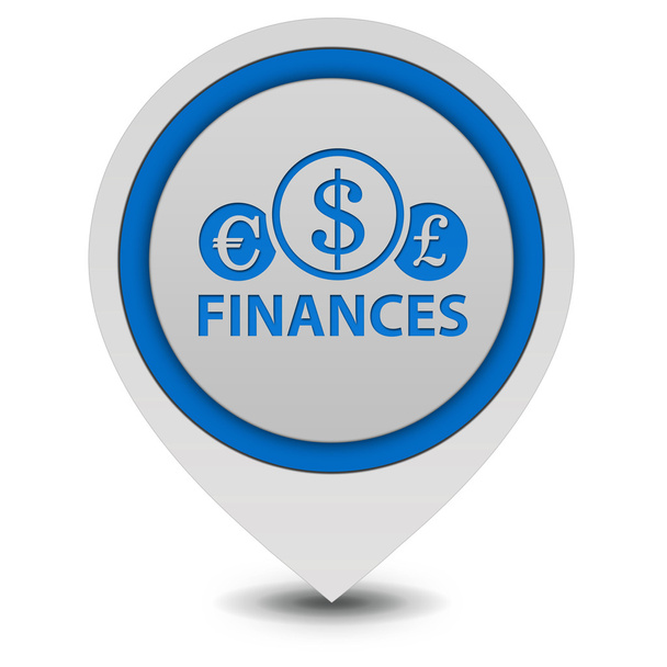 finanční ukazatele ikona na bílém pozadí - Fotografie, Obrázek