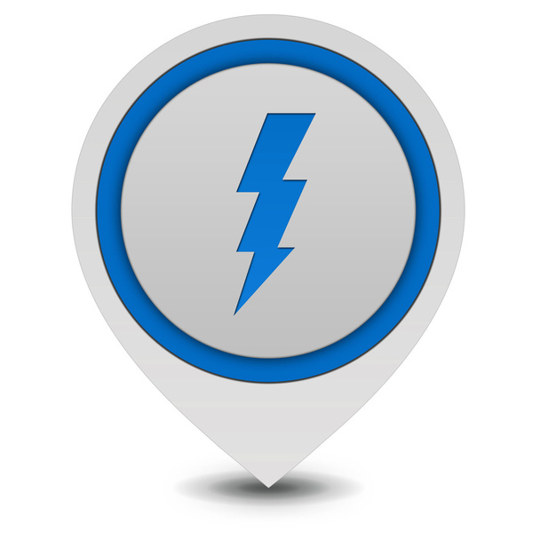 Bolt pointer icon on white background - Photo, Image