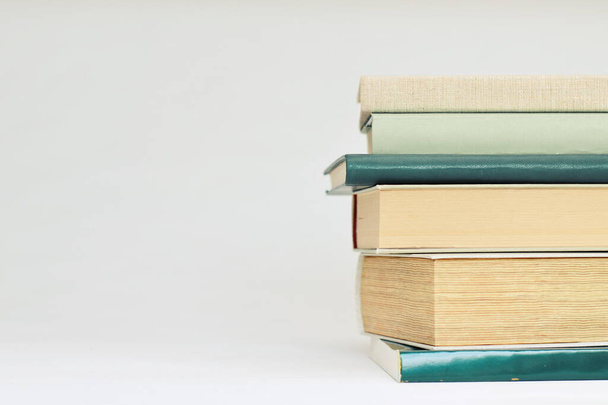 stack of books on a white background - Photo, Image