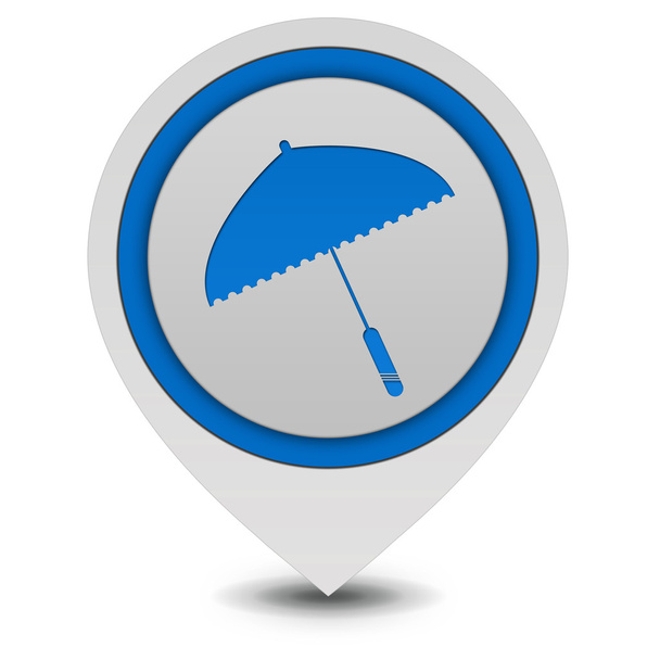 icona puntatore ombrello su sfondo bianco
 - Foto, immagini