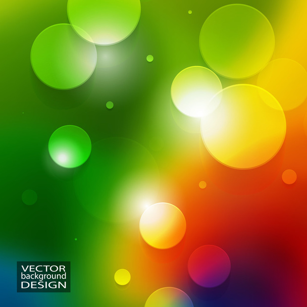 Цветной абстрактный размытый фон с кругом
 - Вектор,изображение