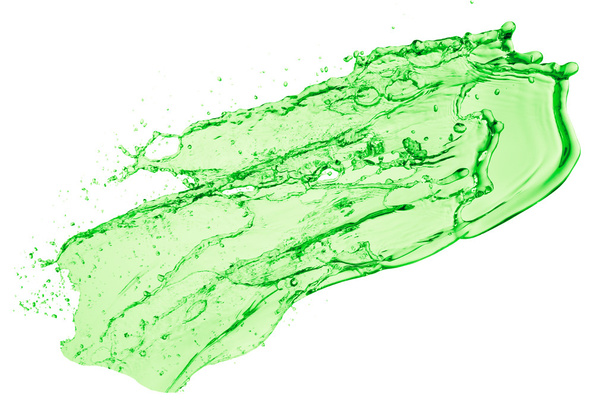 zöld folyadék splash - Fotó, kép