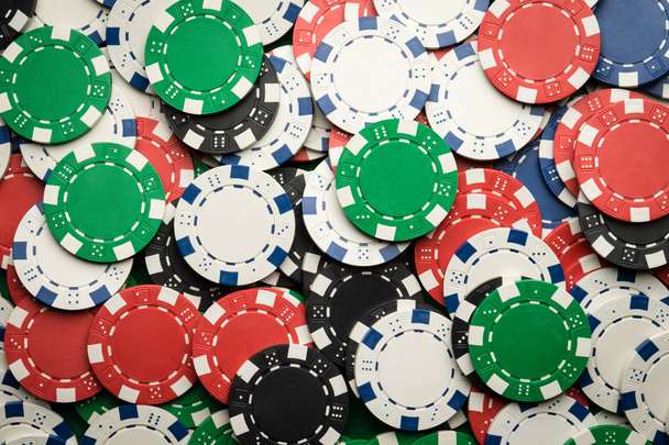 Poker chips background - Foto, Imagem