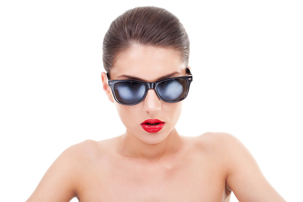 Glamour žena v sluneční brýle - Fotografie, Obrázek