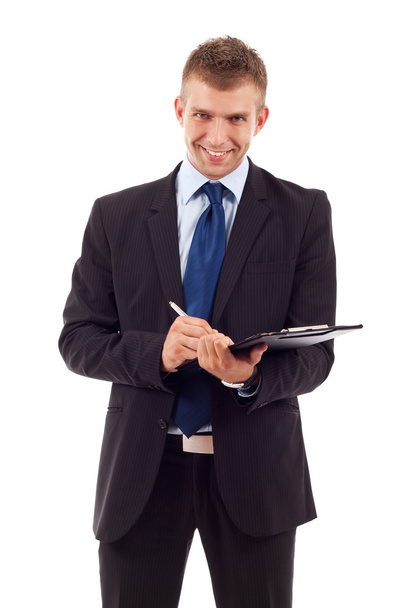 Business man With a Clipboard - Zdjęcie, obraz