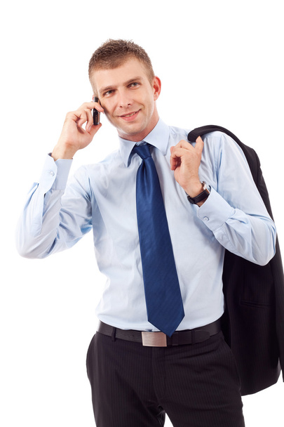 Business entrepreneur talking on phone - Foto, Imagen
