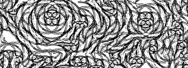 Abstraktní grunge pozadí. Monochromní textura. Černobílé texturované pozadí - Vektor, obrázek