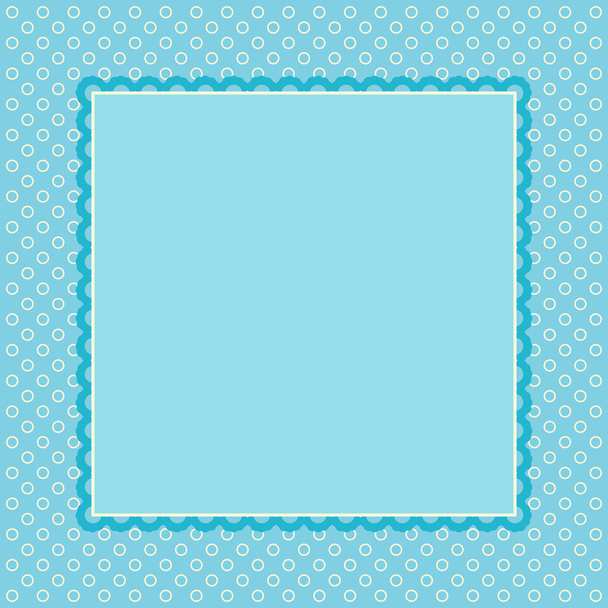 Vector template frame design for greeting card - Vetor, Imagem