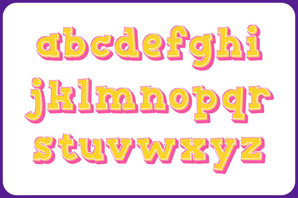 Wszechstronny zbiór liter alfabetu Pop Art do różnych zastosowań - Wektor, obraz