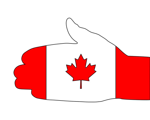 Canadian handshake - Vector, Image