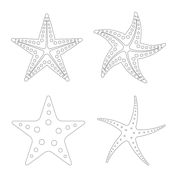 Star hal ikon vektor illusztráció szimbólum tervezés - Vektor, kép