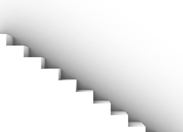 Абстрактні сходи на білому тлі
 - Фото, зображення