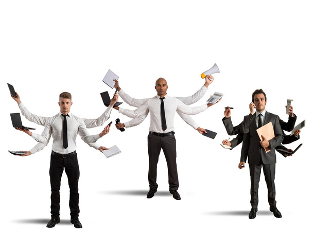 Businessmen become multitasking - Photo, Image