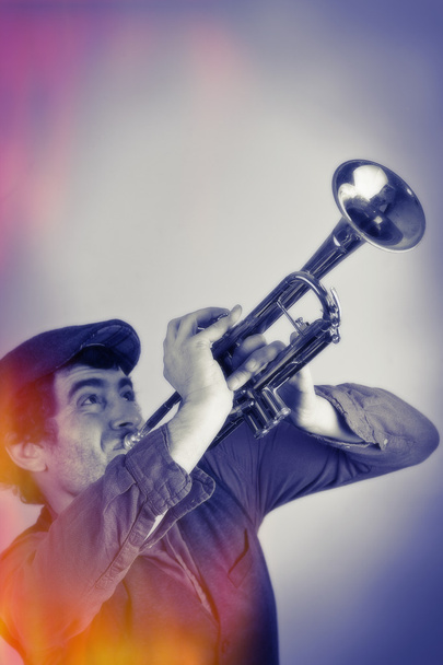 Vintage Trumpet Blast - Foto, Bild
