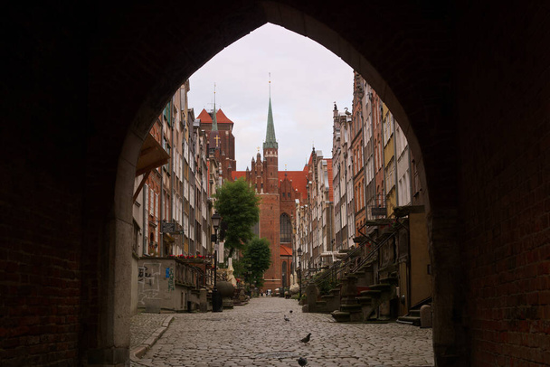 gdansk, lengyel, városi, város, épület, város, utca, európai város, táj, európai, építészet, turizmus, mérföldkő, kilátás, ház, lengyel, régi, utazás, történelem, történelmi, - Fotó, kép
