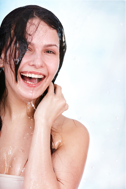 Beautiful girl with wet hair. - Photo, Image