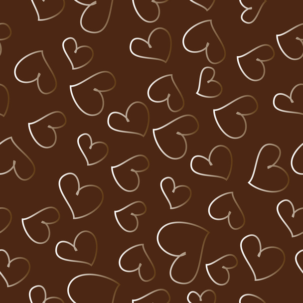 Seamless pattern with hearts - Vector, imagen