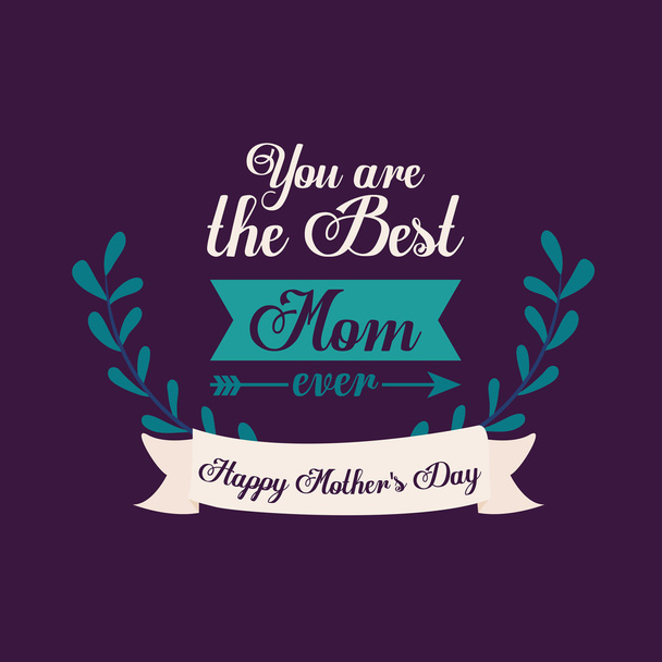 Happy Mothers day design - Vector, Image