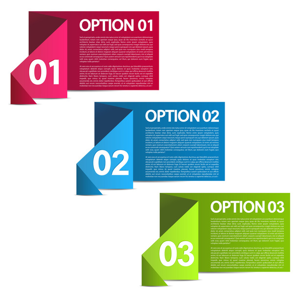Infographics vector option banners - Vector, Image