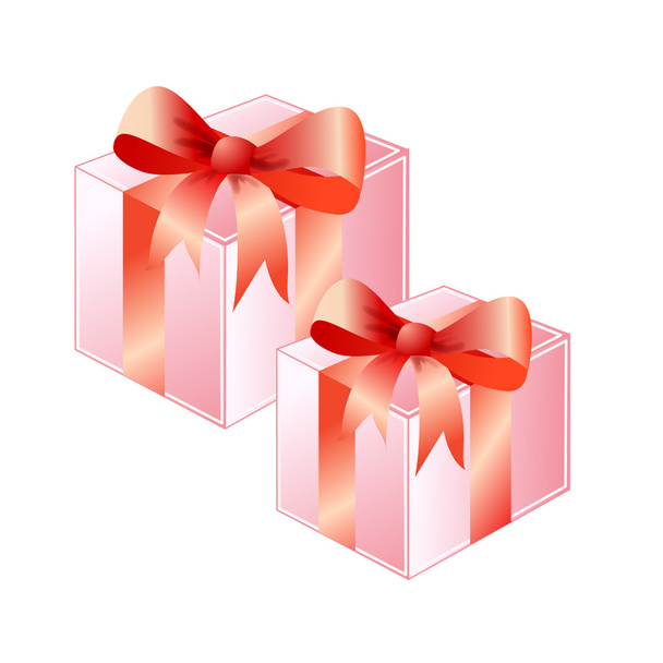 Two gift boxes - Vector, Image