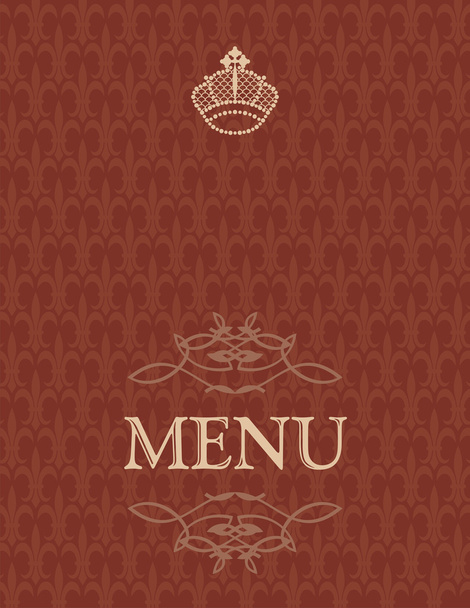 Design della copertina del menu vintage - Vettoriali, immagini