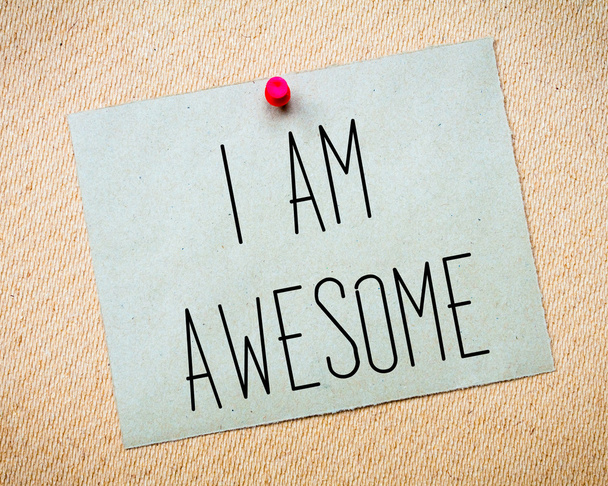I am Awesome Message - Foto, imagen