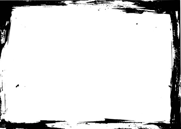 Grunge abstraktní pozadí s nečistoty, textura rám v černé, banner zdroj s rámcovým efektem. Mezera pro text nebo obrázek. - Fotografie, Obrázek