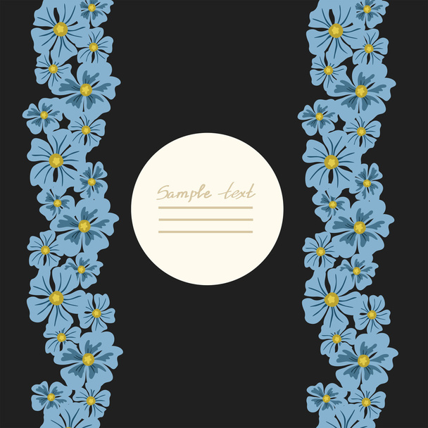 Vector picture with different flowers - Διάνυσμα, εικόνα