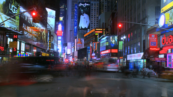 Cesta dolů na Manhattanu v New Yorku - Záběry, video