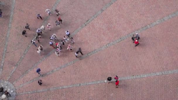 Siena 'daki Piazza del Campo - Video, Çekim