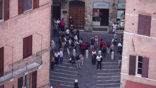 Piazza del Campo itt: Siena - Felvétel, videó