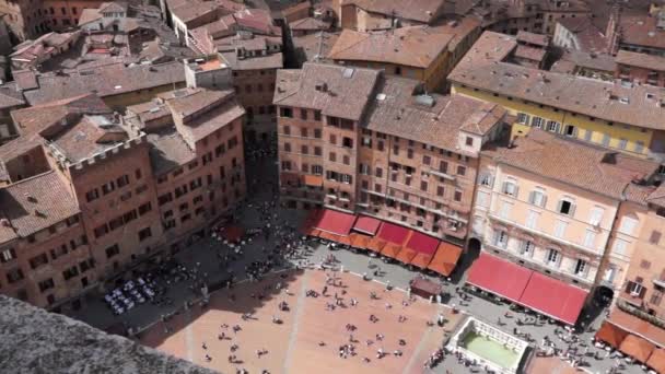 Piazza del Campo em Siena - Filmagem, Vídeo