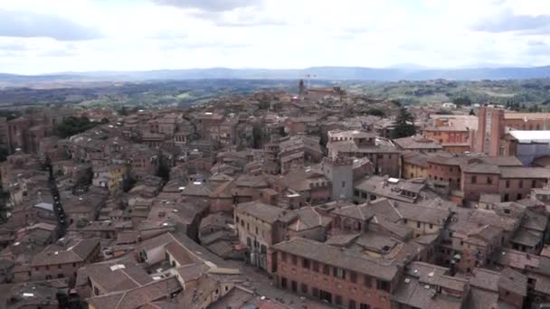 Widok na miasto Siena - Materiał filmowy, wideo