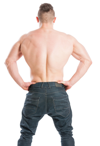 М'язистий чоловік з широкою спиною
 - Фото, зображення