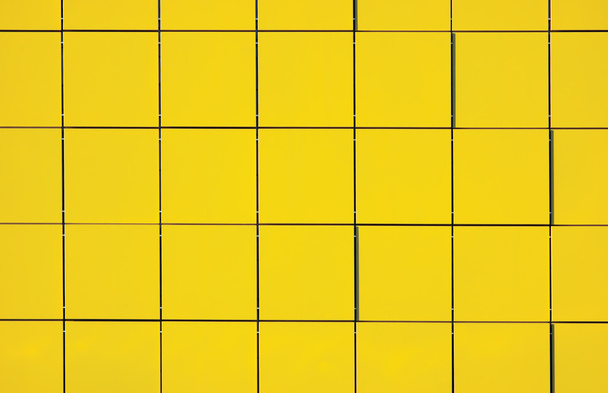 Light Yellow Metallic Facade Panel Background - Fotoğraf, Görsel