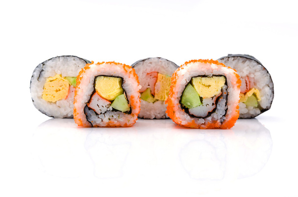 Sushi pieces collection - Fotoğraf, Görsel