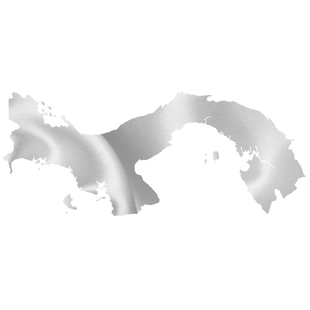 パナマ地図シルエット - ベクター画像
