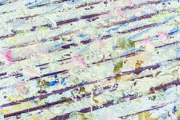 Színes elvont olajfestmény művészeti háttér design. Vászon és olajfesték textúrája. - Fotó, kép