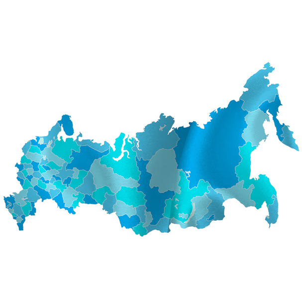 Rusia mapa países
 - Vector, Imagen