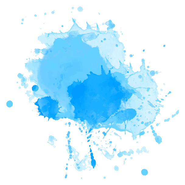Blue colorful abstract bolb, - Vector, Imagen