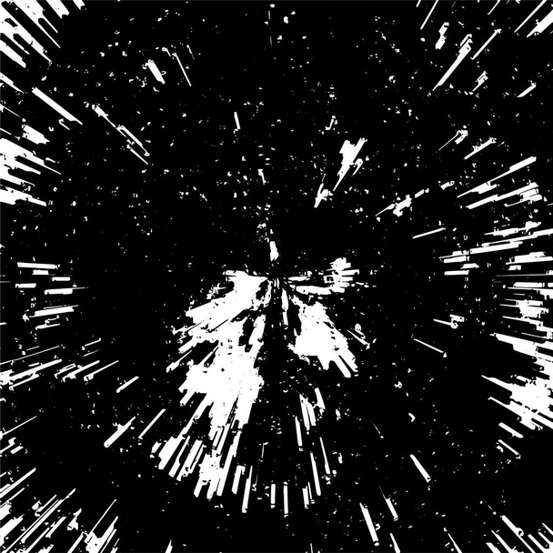 fundo grunge preto e branco. textura monocromática abstrata. ilustração vetorial - Vetor, Imagem