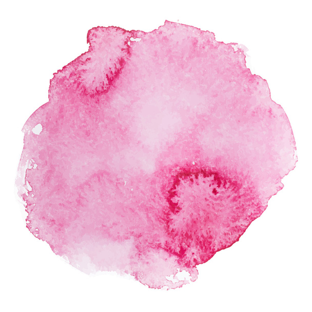 Анотація акварелі рука намальована рожева художня фарба на білому тлі Векторні ілюстрації
 - Вектор, зображення